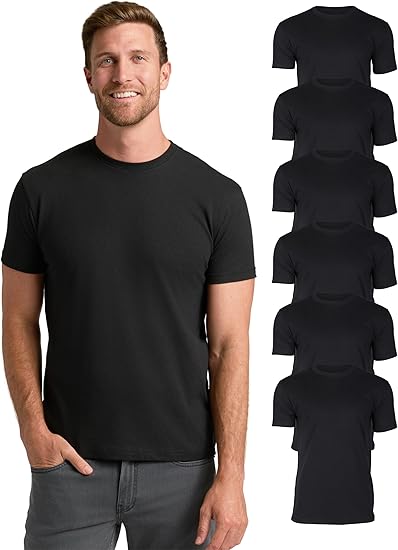 True Classic Mens T-Shirts – Short Sleeve Crew Neck T Shirts for Man, Cotton Blend Plain Novelty Men's T-Shirts